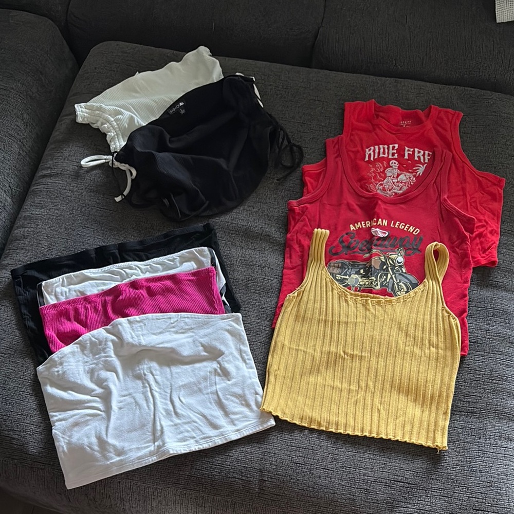 Kids Red Graphic Tank Top